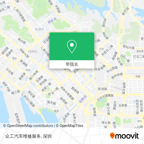 众工汽车维修服务地图