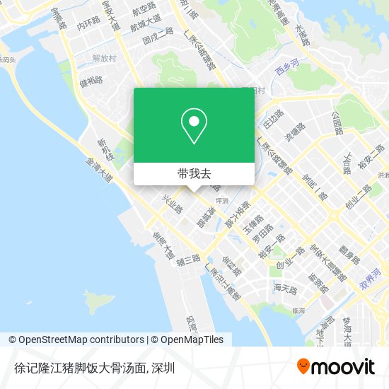 徐记隆江猪脚饭大骨汤面地图