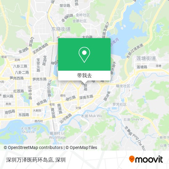 深圳万泽医药环岛店地图