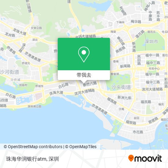 珠海华润银行atm地图