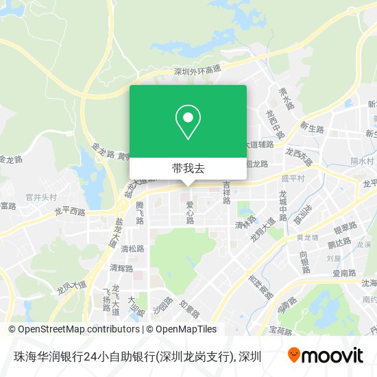 珠海华润银行24小自助银行(深圳龙岗支行)地图