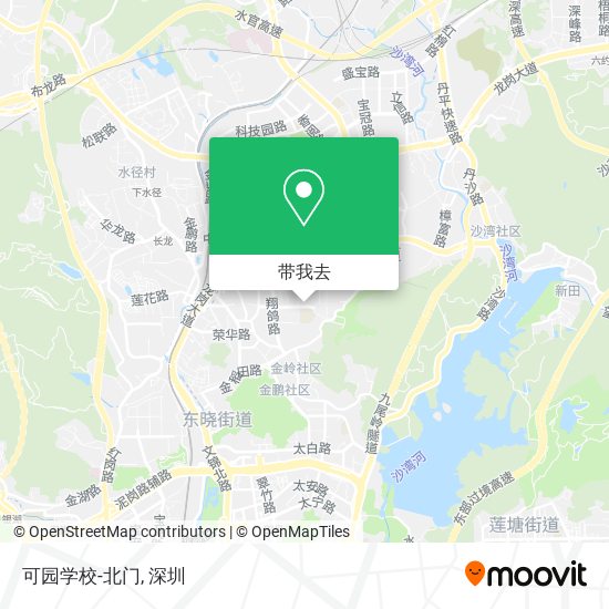 可园学校-北门地图