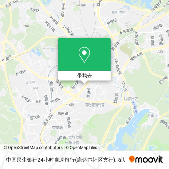 中国民生银行24小时自助银行(康达尔社区支行)地图