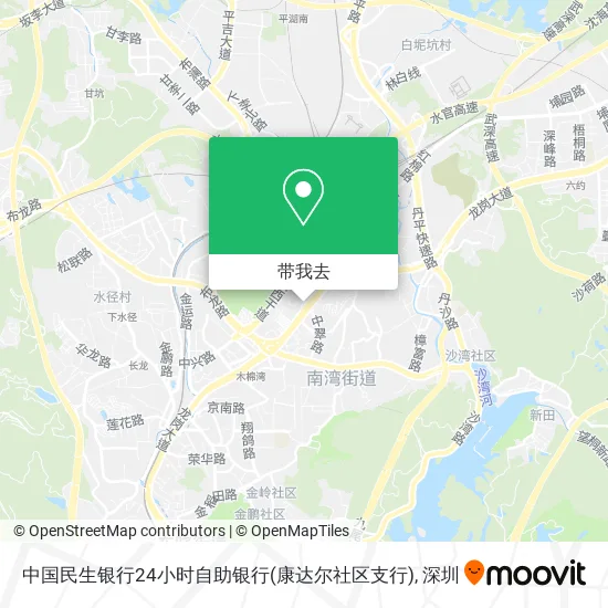 中国民生银行24小时自助银行(康达尔社区支行)地图