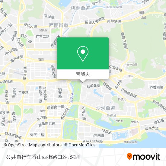 公共自行车香山西街路口站地图