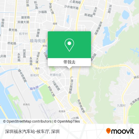 深圳福永汽车站-候车厅地图