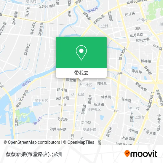薇薇新娘(帝堂路店)地图