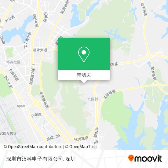 深圳市汉科电子有限公司地图