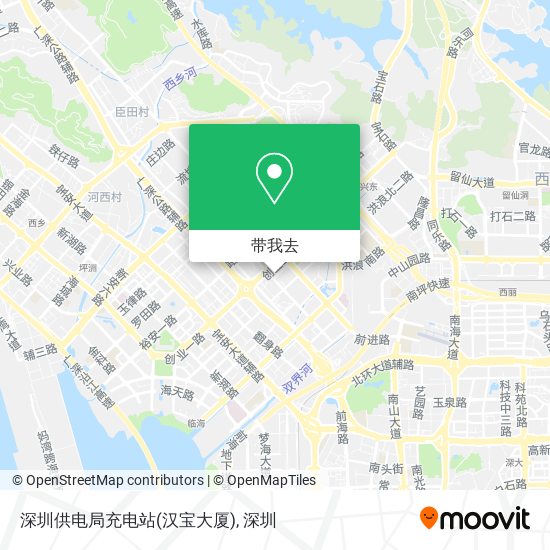 深圳供电局充电站(汉宝大厦)地图