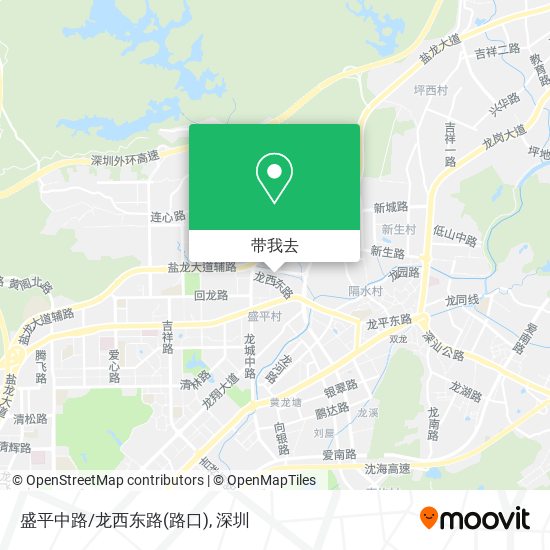 盛平中路/龙西东路(路口)地图