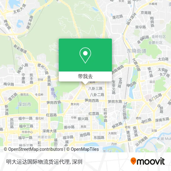 明大运达国际物流货运代理地图