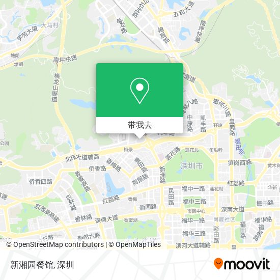 新湘园餐馆地图