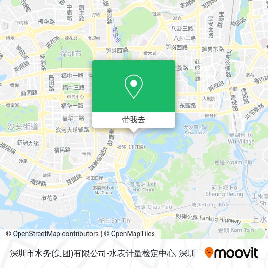 深圳市水务(集团)有限公司-水表计量检定中心地图