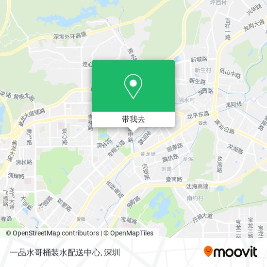 一品水哥桶装水配送中心地图