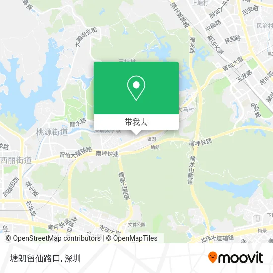 塘朗留仙路口地图