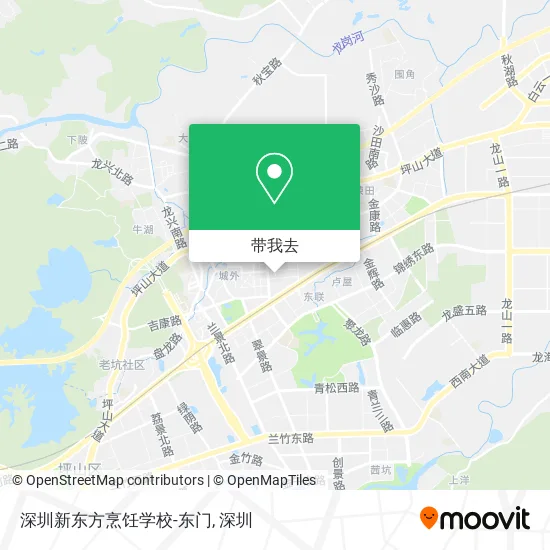 深圳新东方烹饪学校-东门地图
