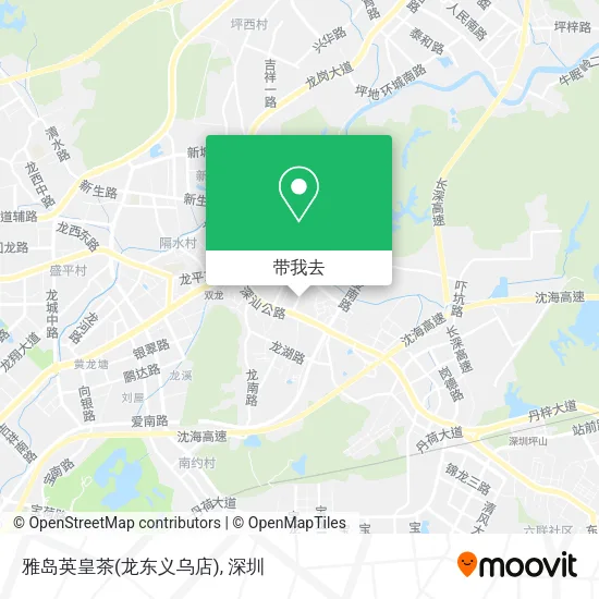 雅岛英皇茶(龙东义乌店)地图