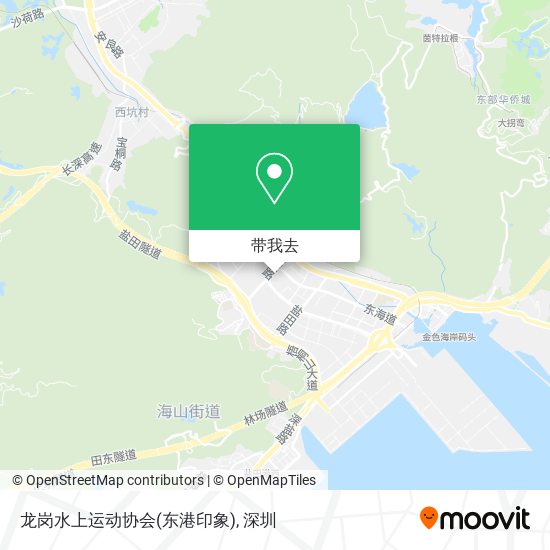 龙岗水上运动协会(东港印象)地图