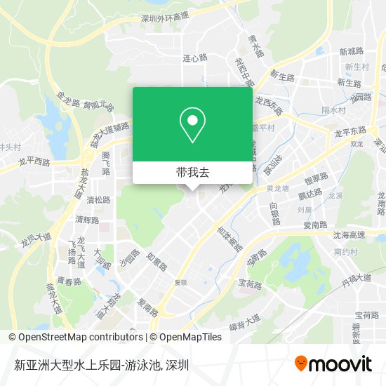新亚洲大型水上乐园-游泳池地图