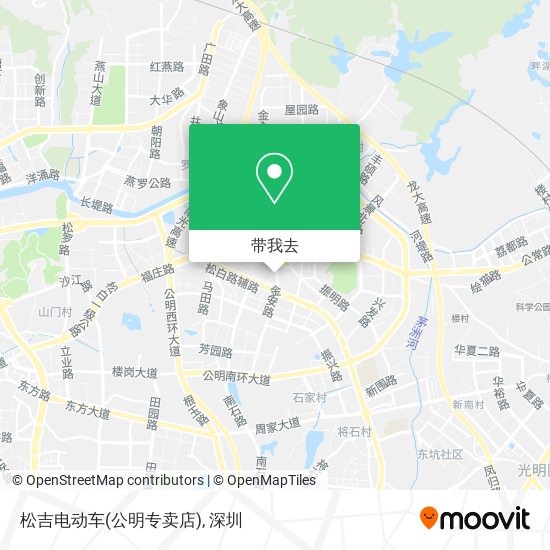 松吉电动车(公明专卖店)地图