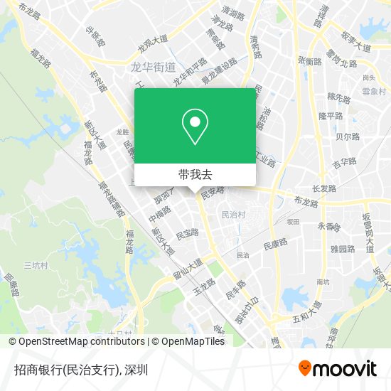 招商银行(民治支行)地图