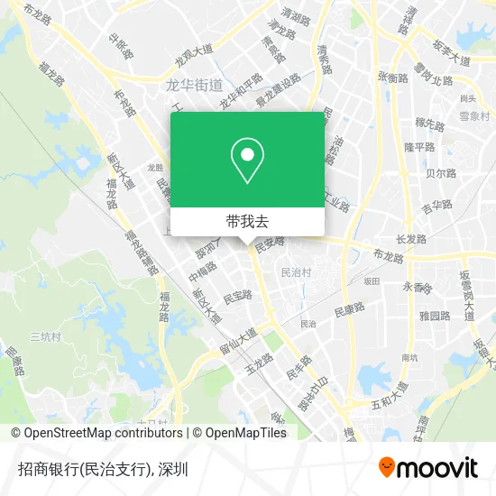 招商银行(民治支行)地图