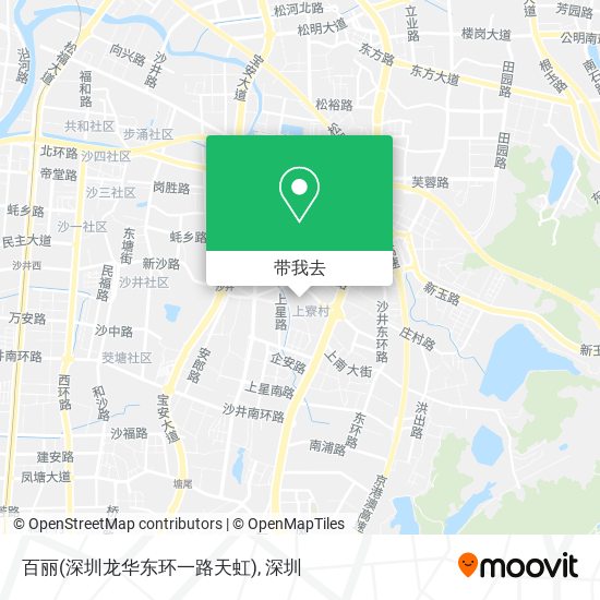 百丽(深圳龙华东环一路天虹)地图