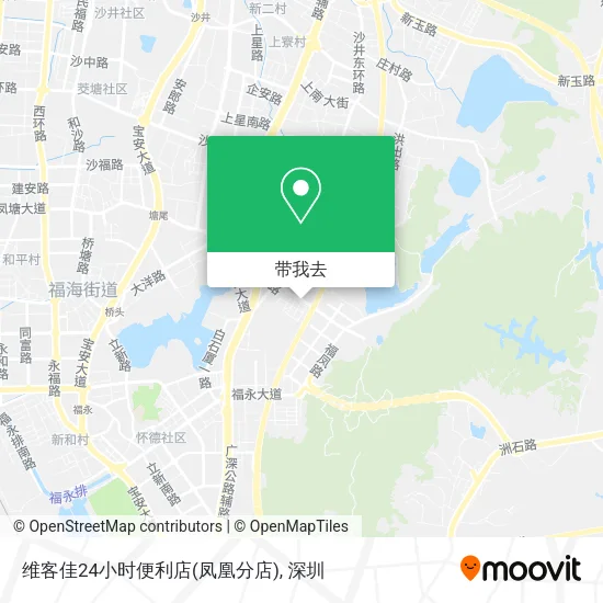 维客佳24小时便利店(凤凰分店)地图