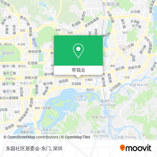 东园社区居委会-东门地图