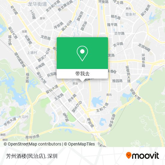 芳州酒楼(民治店)地图