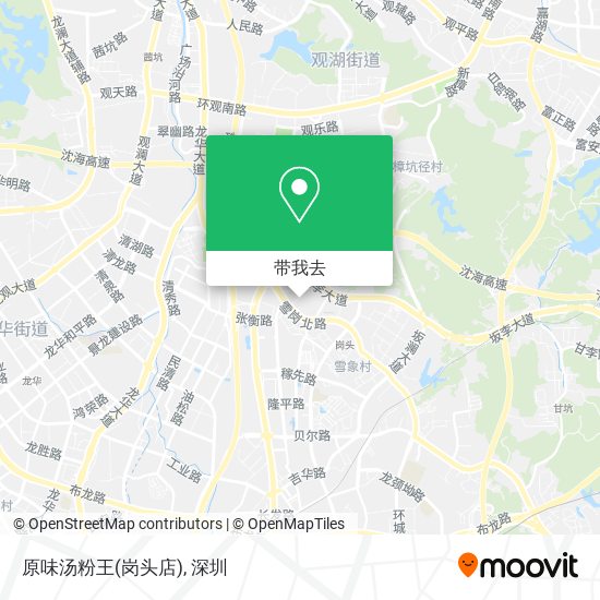 原味汤粉王(岗头店)地图
