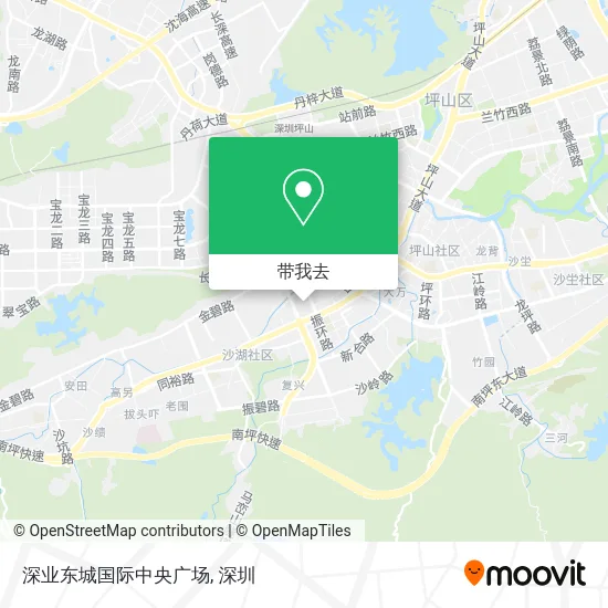 深业东城国际中央广场地图
