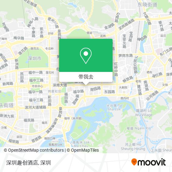 深圳趣创酒店地图