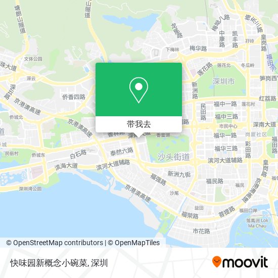 快味园新概念小碗菜地图