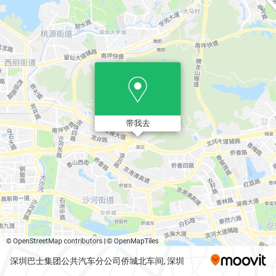 深圳巴士集团公共汽车分公司侨城北车间地图
