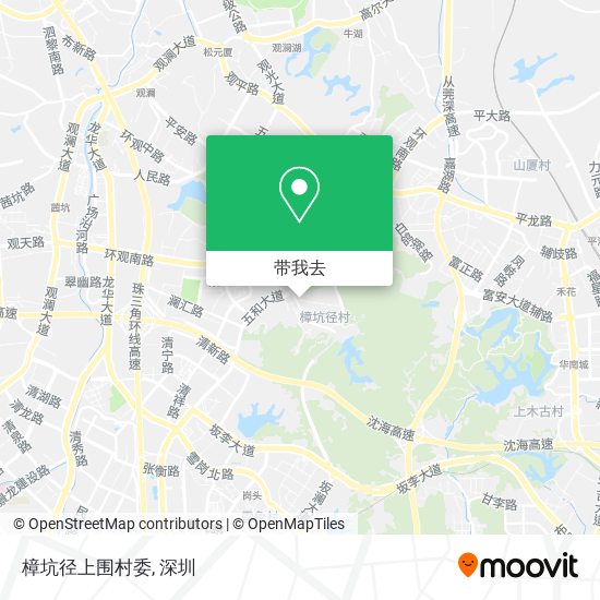 樟坑径上围村委地图