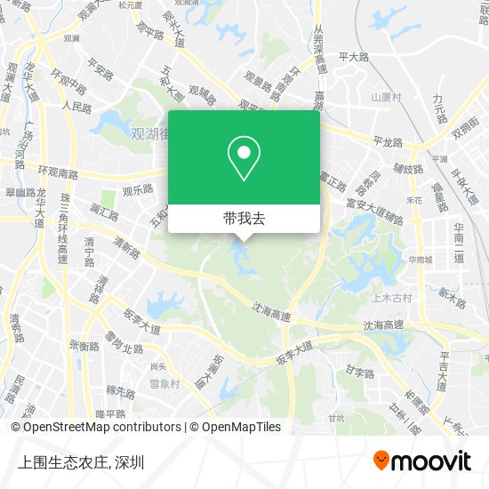 上围生态农庄地图