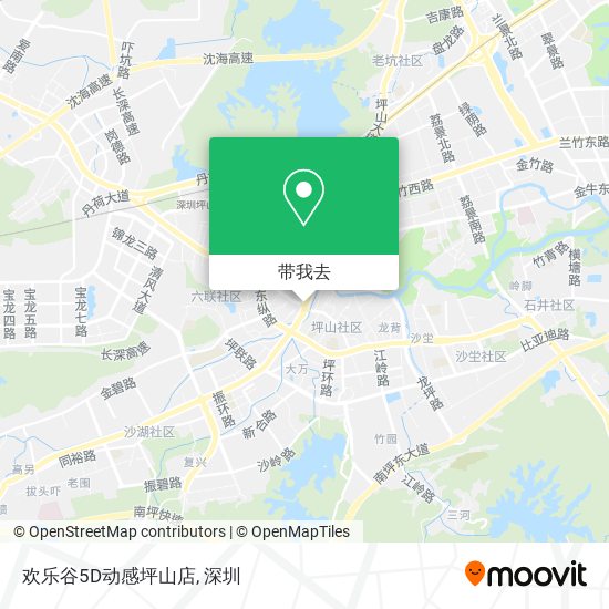 欢乐谷5D动感坪山店地图