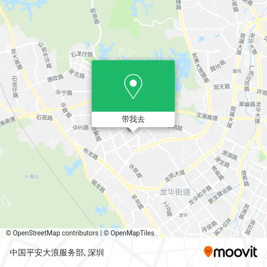 中国平安大浪服务部地图