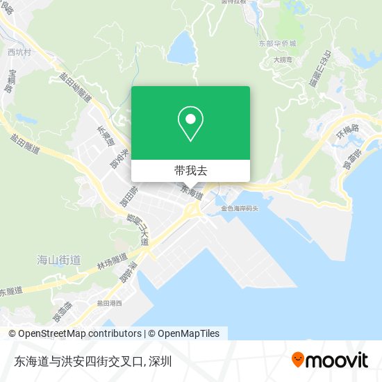 东海道与洪安四街交叉口地图