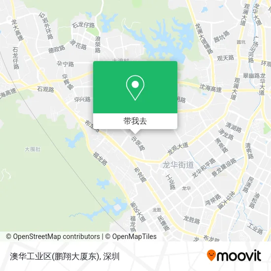澳华工业区(鹏翔大厦东)地图