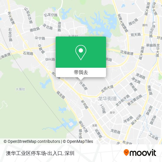 澳华工业区停车场-出入口地图