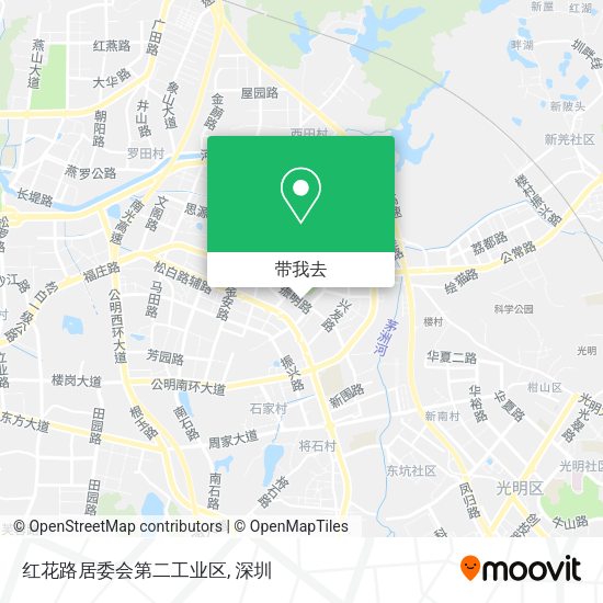 红花路居委会第二工业区地图