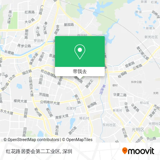 红花路居委会第二工业区地图