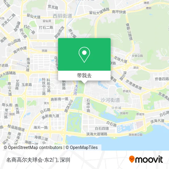 名商高尔夫球会-东2门地图