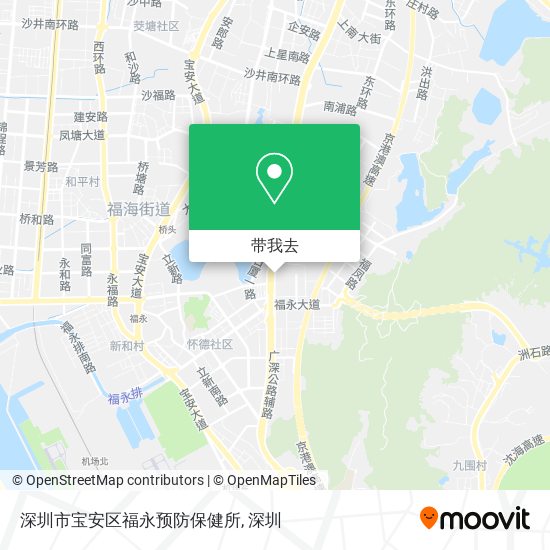 深圳市宝安区福永预防保健所地图