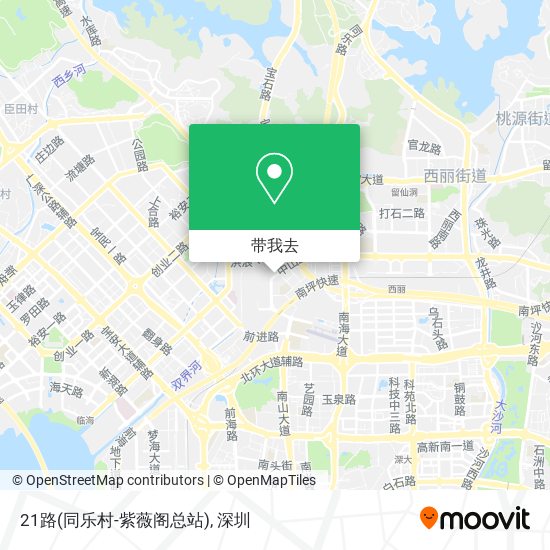 21路(同乐村-紫薇阁总站)地图