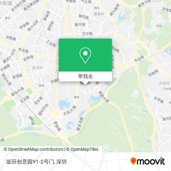 坂田创意园Y1-2号门地图