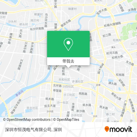 深圳市恒茂电气有限公司地图