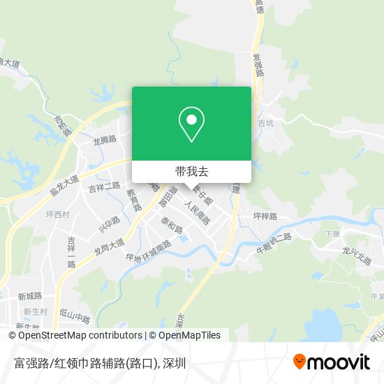 富强路/红领巾路辅路(路口)地图